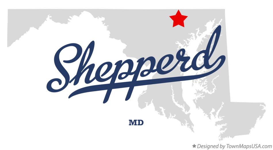 Map of Shepperd Maryland MD