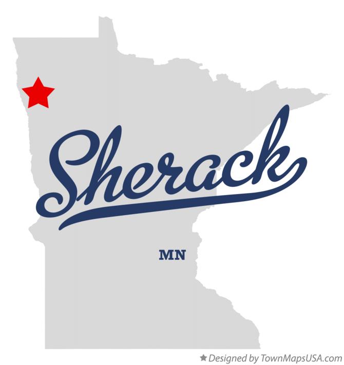 Map of Sherack Minnesota MN