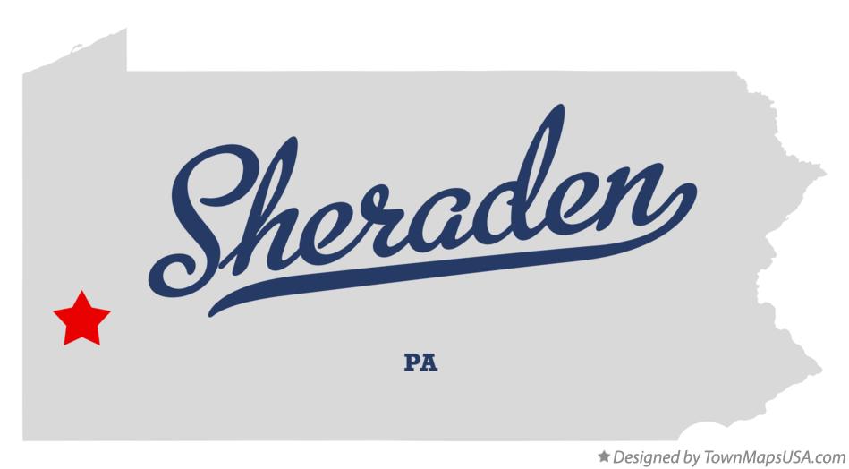 Map of Sheraden Pennsylvania PA