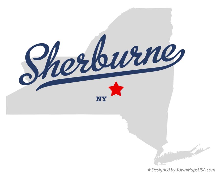 Map of Sherburne New York NY
