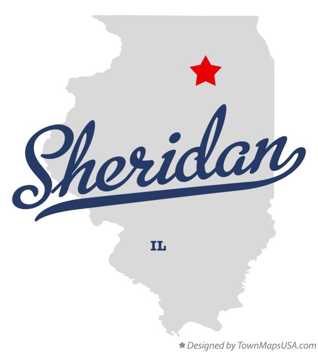 Map of Sheridan Illinois IL