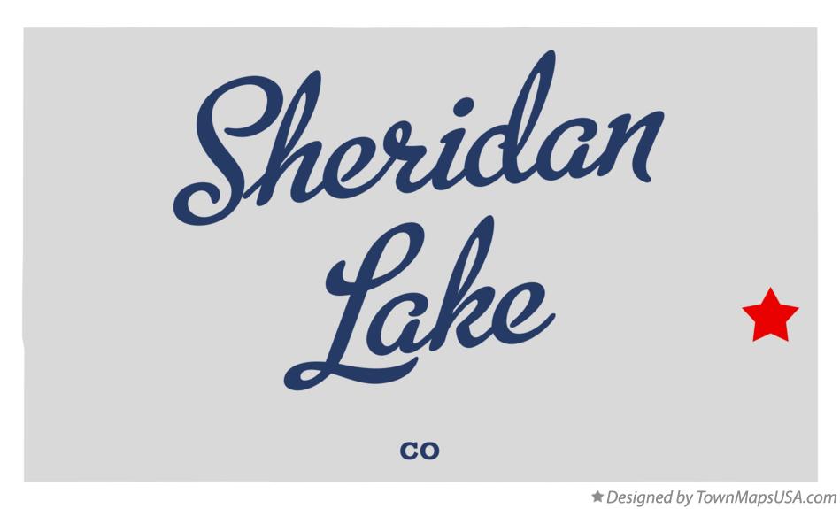 Map of Sheridan Lake Colorado CO