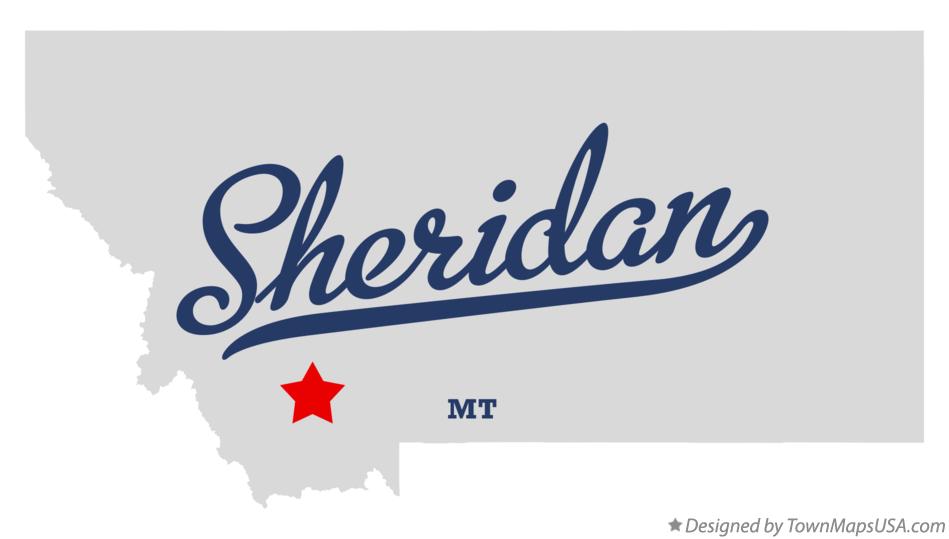 Map of Sheridan Montana MT