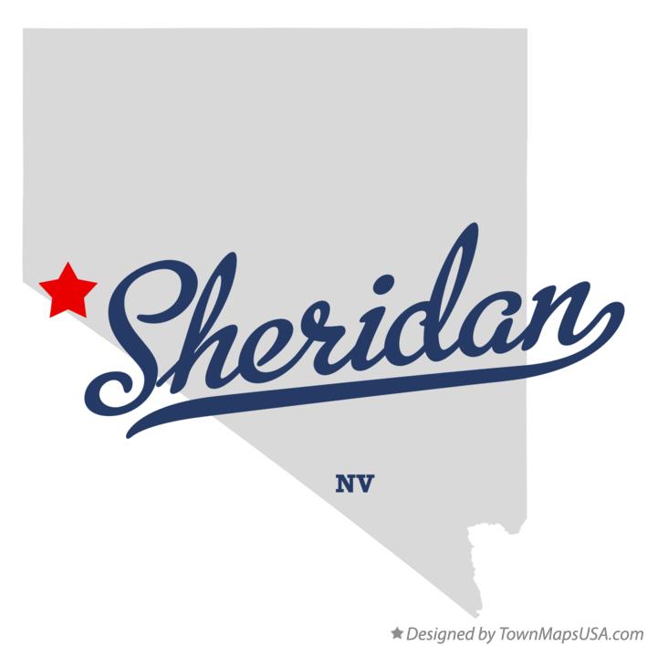Map of Sheridan Nevada NV