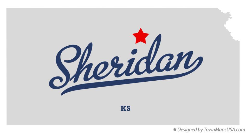 Map of Sheridan Kansas KS