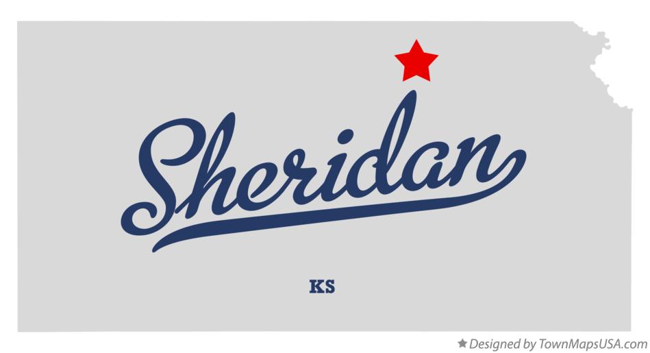 Map of Sheridan Kansas KS