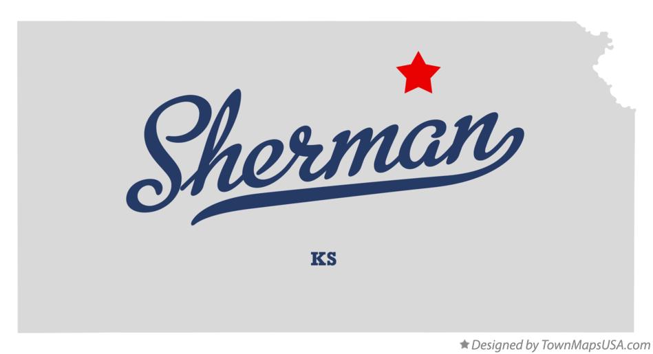 Map of Sherman Kansas KS
