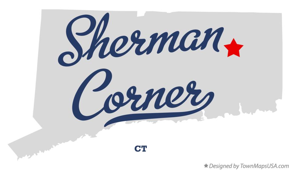 Map of Sherman Corner Connecticut CT