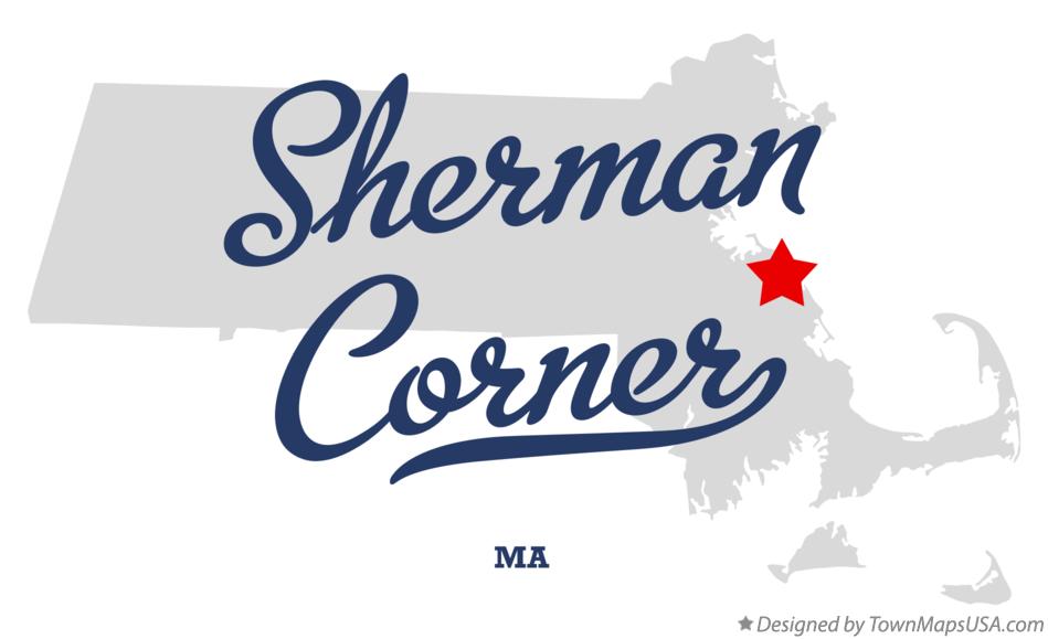 Map of Sherman Corner Massachusetts MA