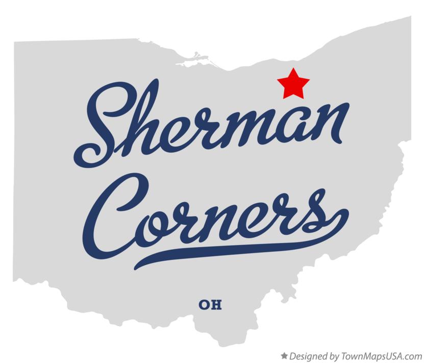 Map of Sherman Corners Ohio OH