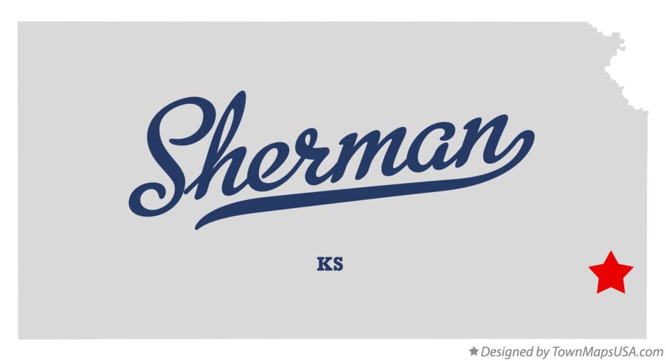 Map of Sherman Kansas KS