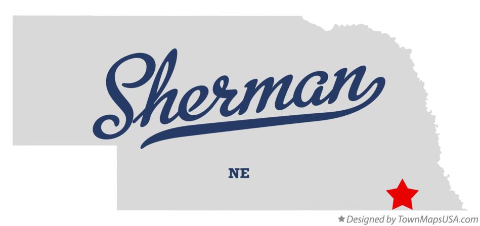 Map of Sherman Nebraska NE