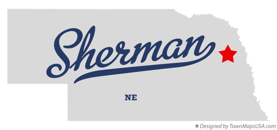 Map of Sherman Nebraska NE