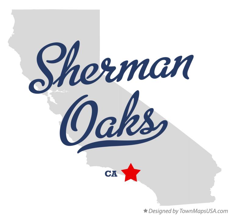 Map of Sherman Oaks California CA