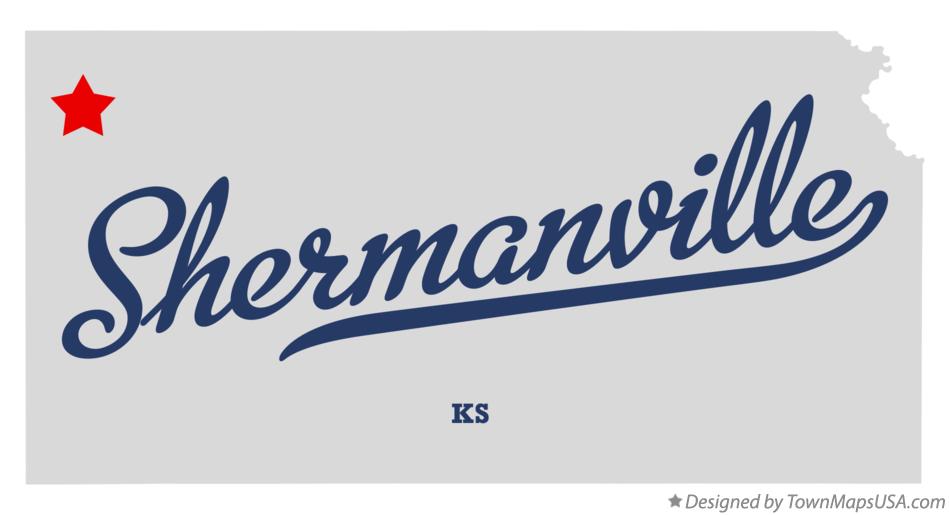 Map of Shermanville Kansas KS