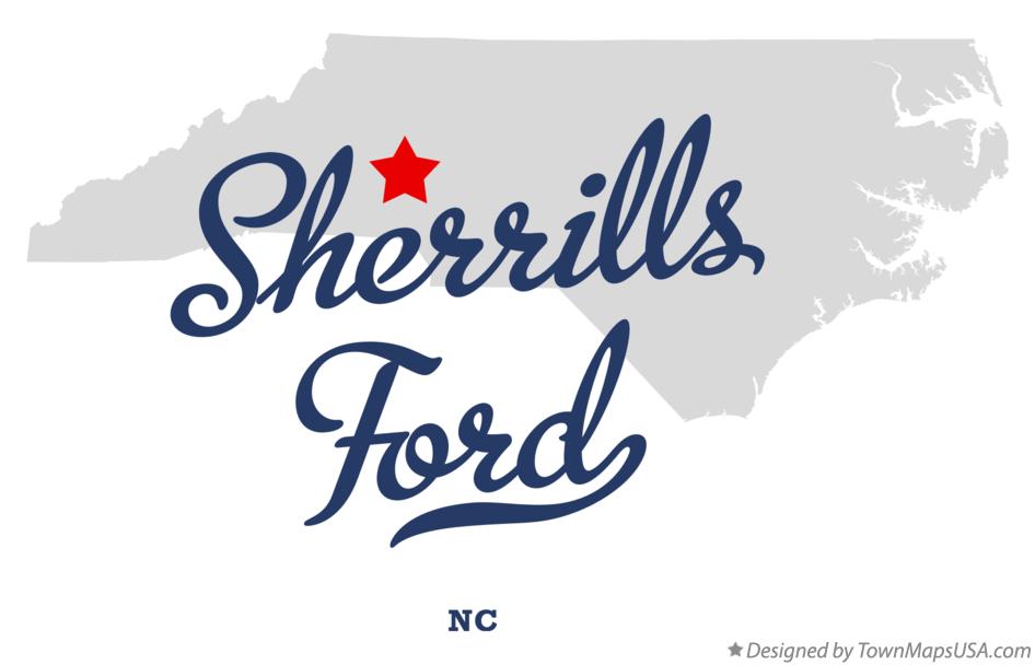 Map of Sherrills Ford North Carolina NC