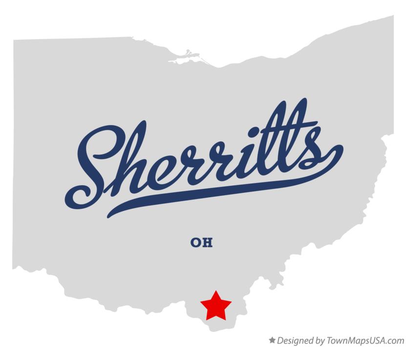 Map of Sherritts Ohio OH