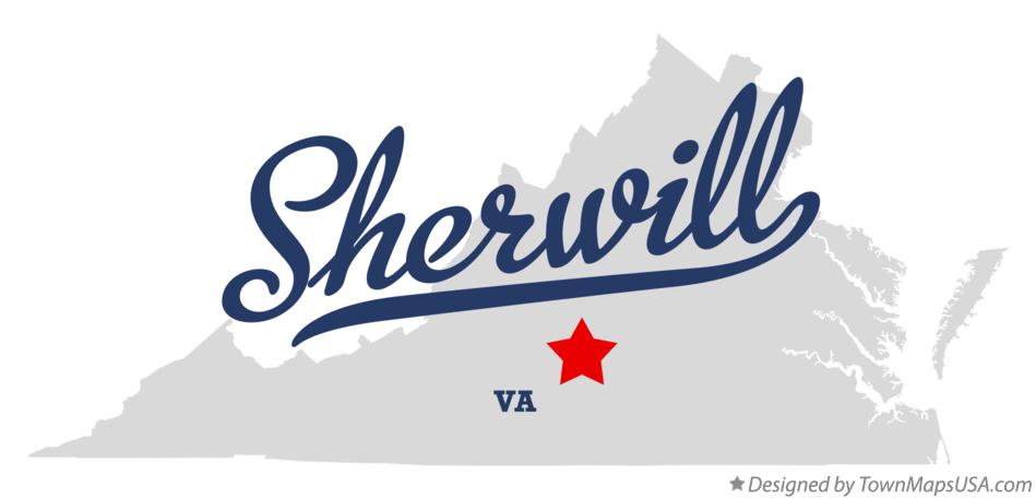Map of Sherwill Virginia VA
