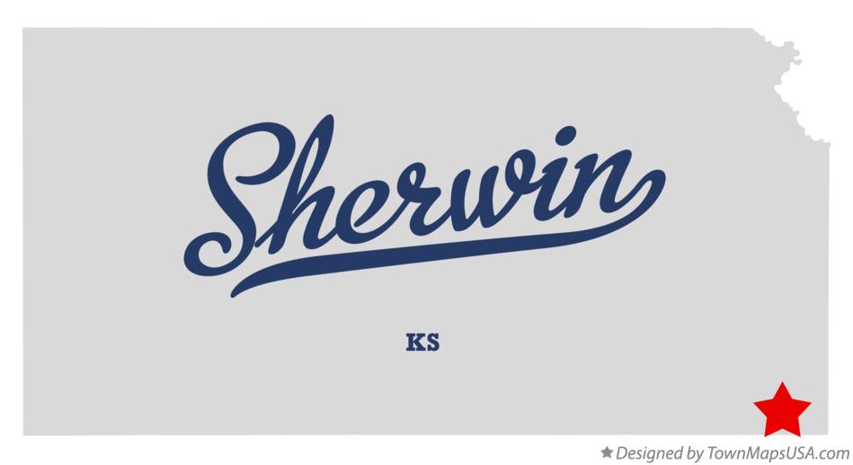Map of Sherwin Kansas KS