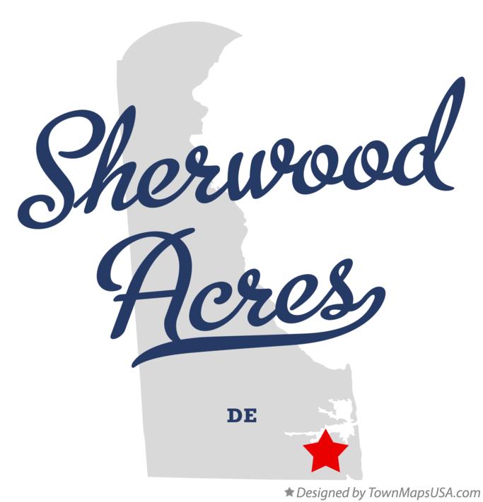 Map of Sherwood Acres Delaware DE