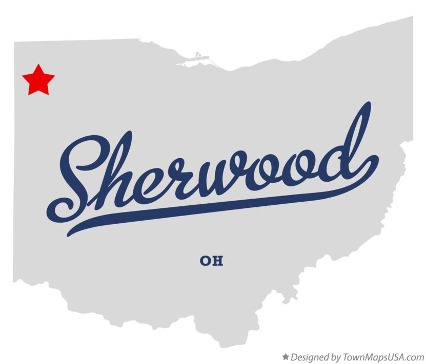 Map of Sherwood Ohio OH