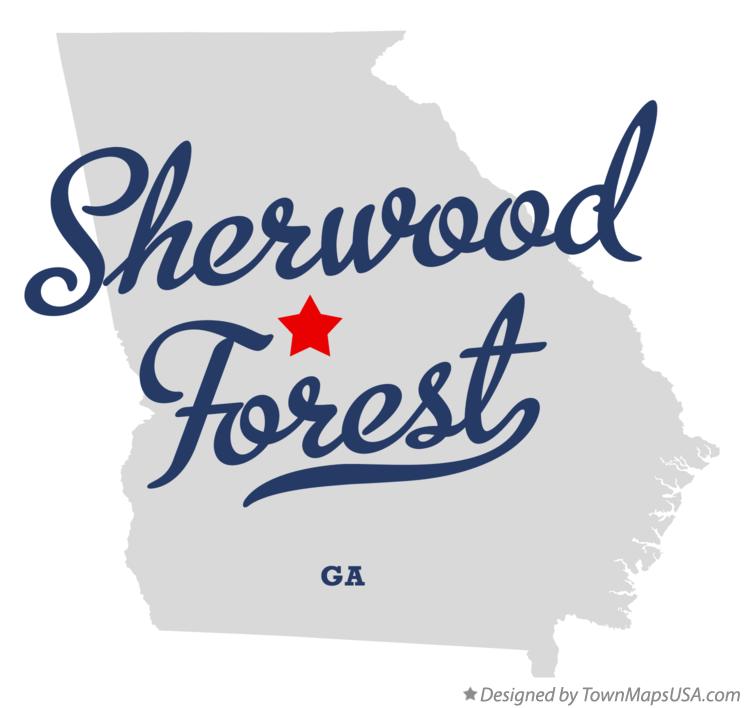 Map of Sherwood Forest Georgia GA