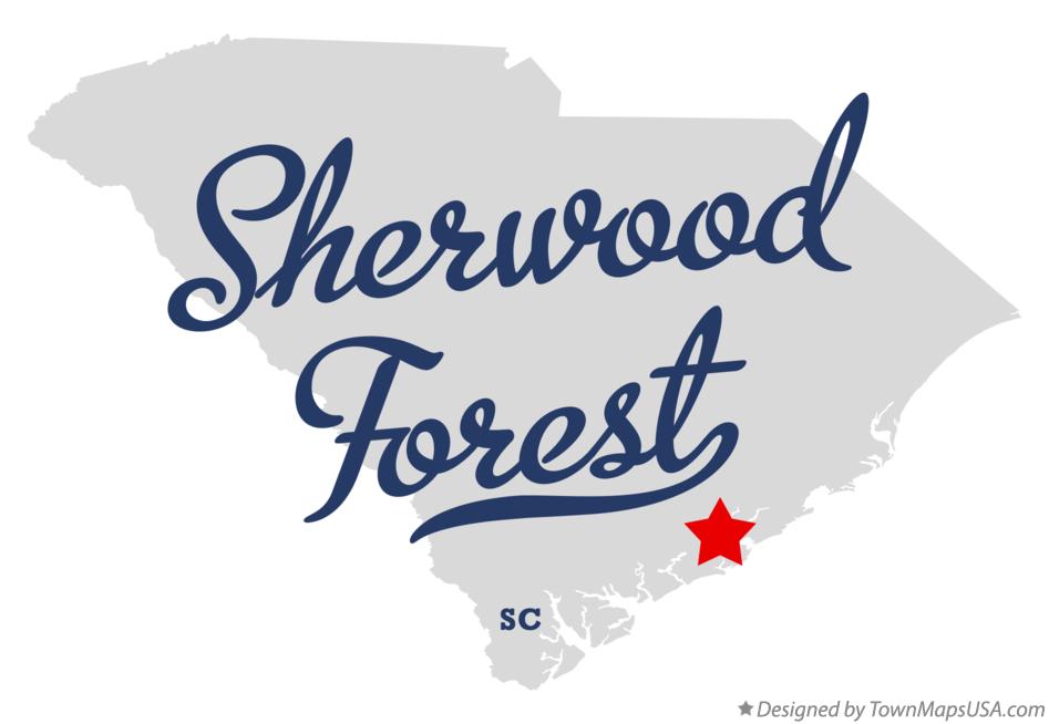 Map of Sherwood Forest South Carolina SC