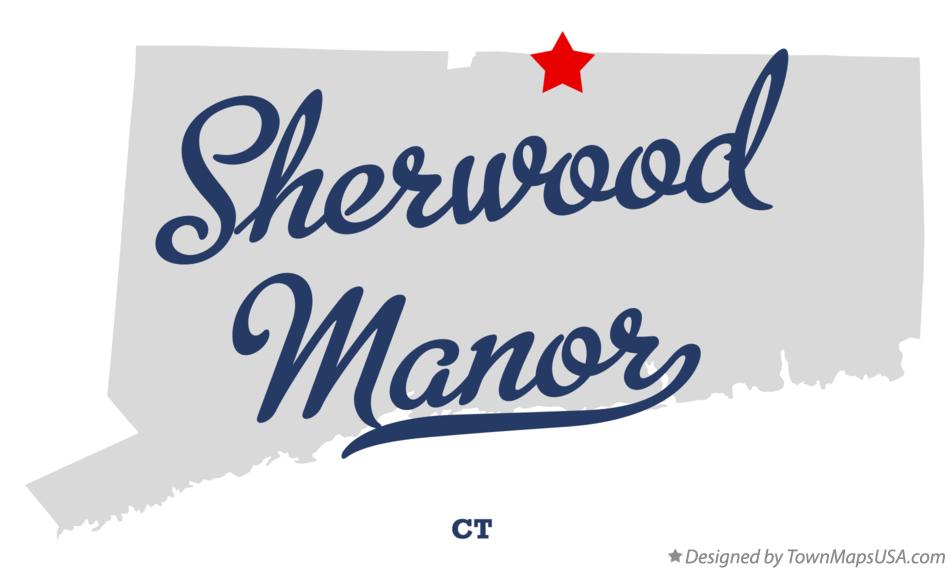 Map of Sherwood Manor Connecticut CT