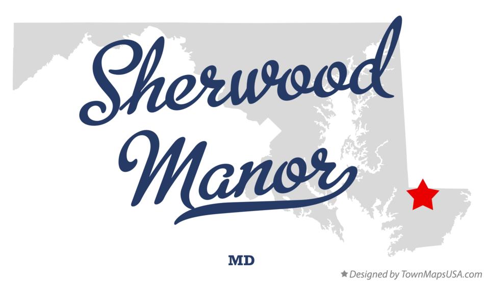 Map of Sherwood Manor Maryland MD