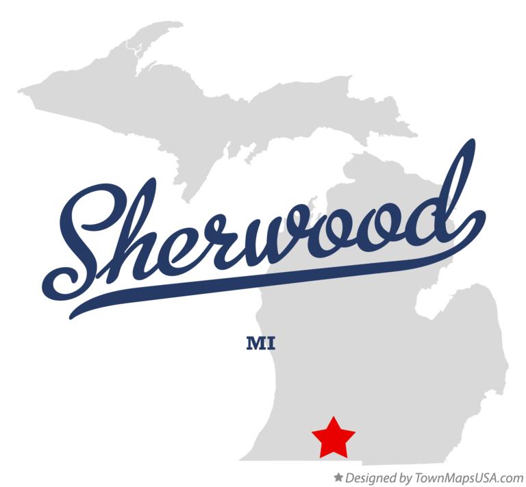 Map of Sherwood Michigan MI