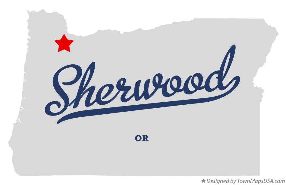 Map of Sherwood Oregon OR