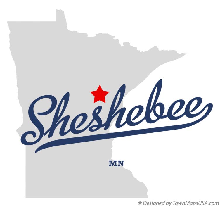 Map of Sheshebee Minnesota MN
