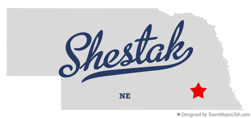 Map of Shestak Nebraska NE