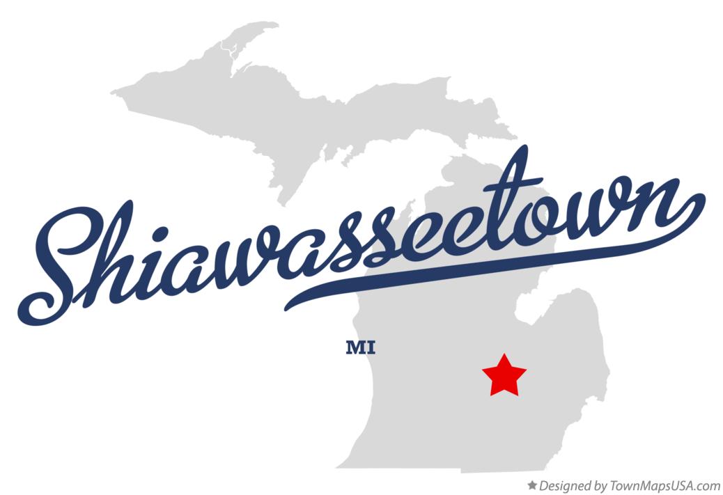 Map of Shiawasseetown Michigan MI
