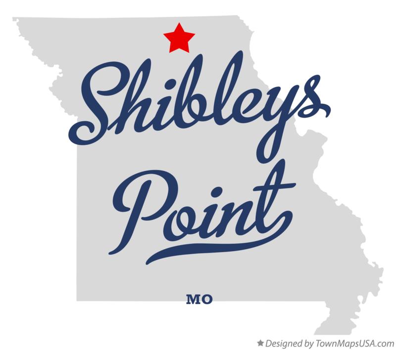 Map of Shibleys Point Missouri MO