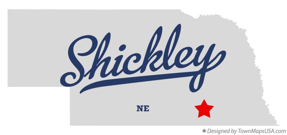 Map of Shickley Nebraska NE
