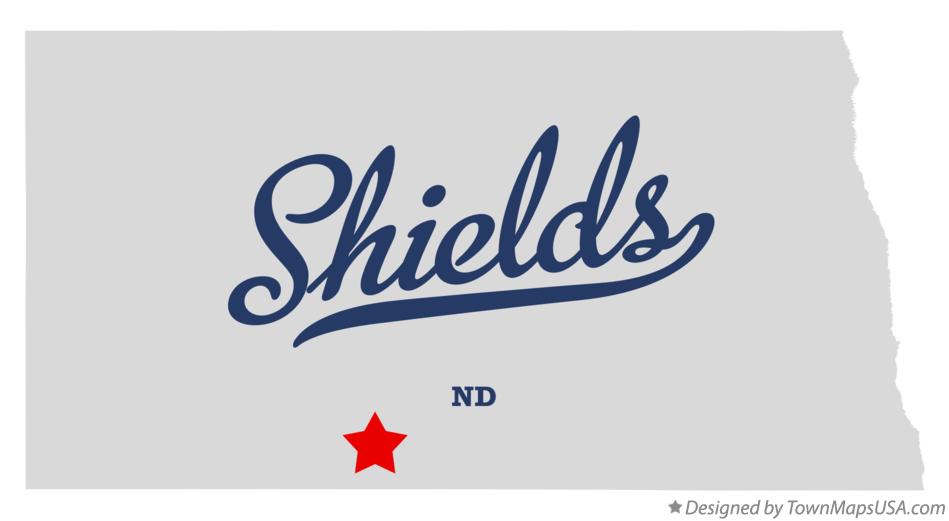 Map of Shields North Dakota ND