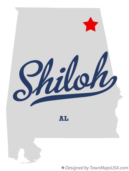 Map of Shiloh Alabama AL
