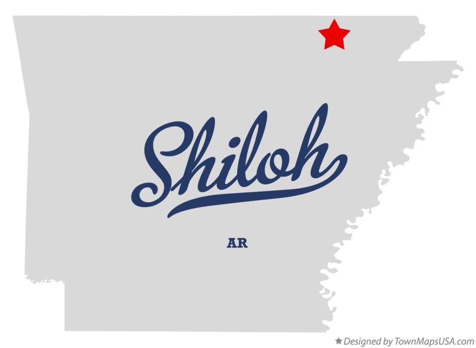 Map of Shiloh Arkansas AR