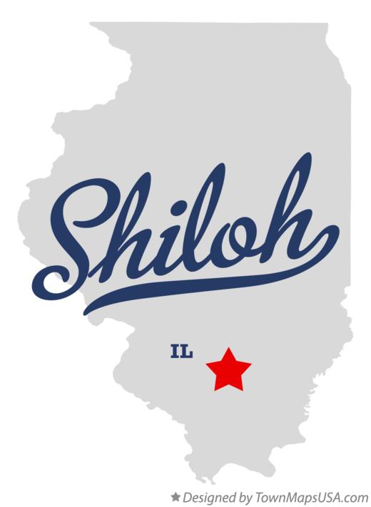 Map of Shiloh Illinois IL