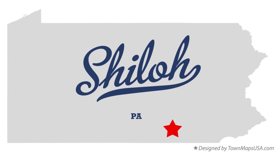 Map of Shiloh Pennsylvania PA