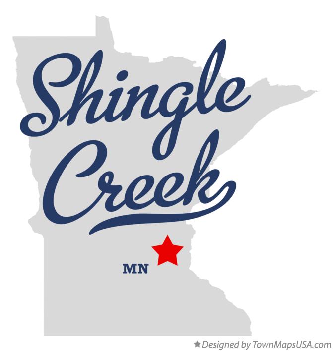 Map of Shingle Creek Minnesota MN