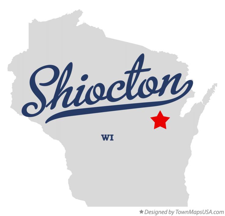 Map of Shiocton Wisconsin WI