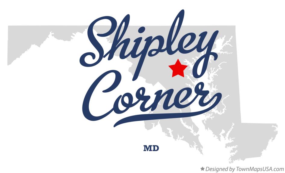 Map of Shipley Corner Maryland MD