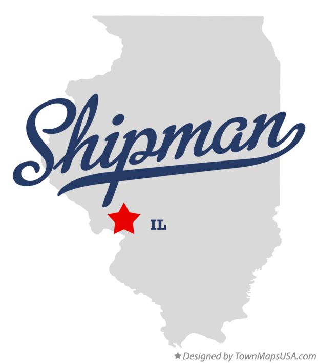 Map of Shipman Illinois IL