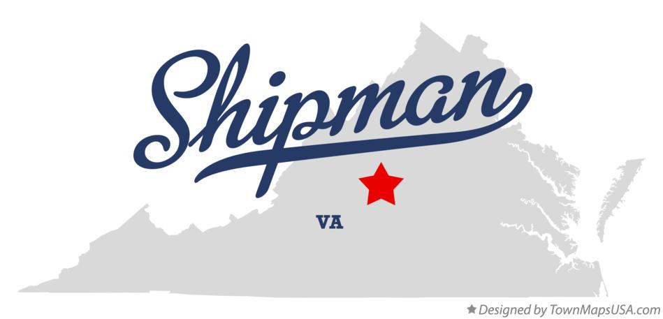 Map of Shipman Virginia VA