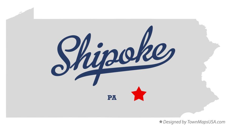 Map of Shipoke Pennsylvania PA