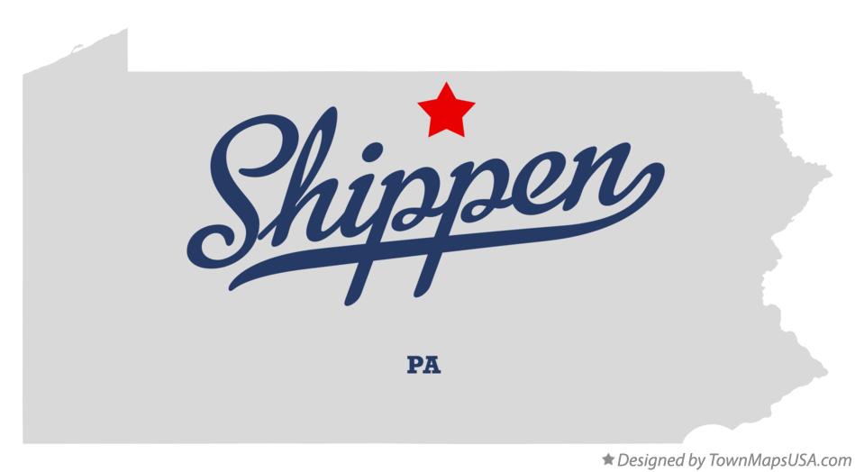 Map of Shippen Pennsylvania PA