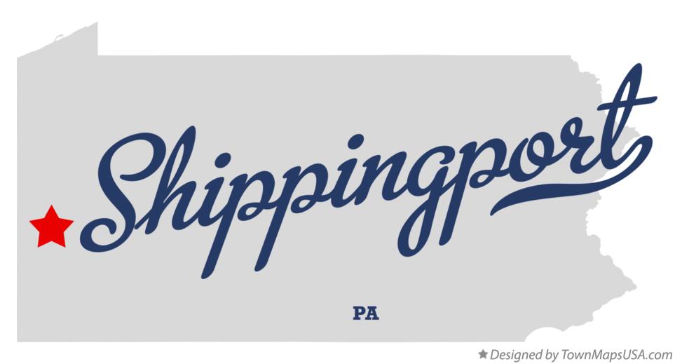Map of Shippingport Pennsylvania PA