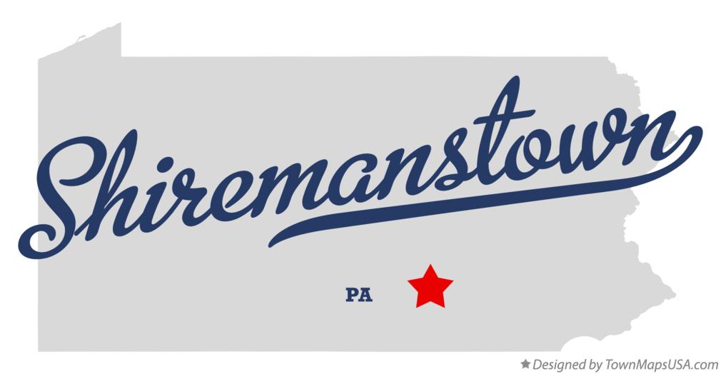 Map of Shiremanstown Pennsylvania PA